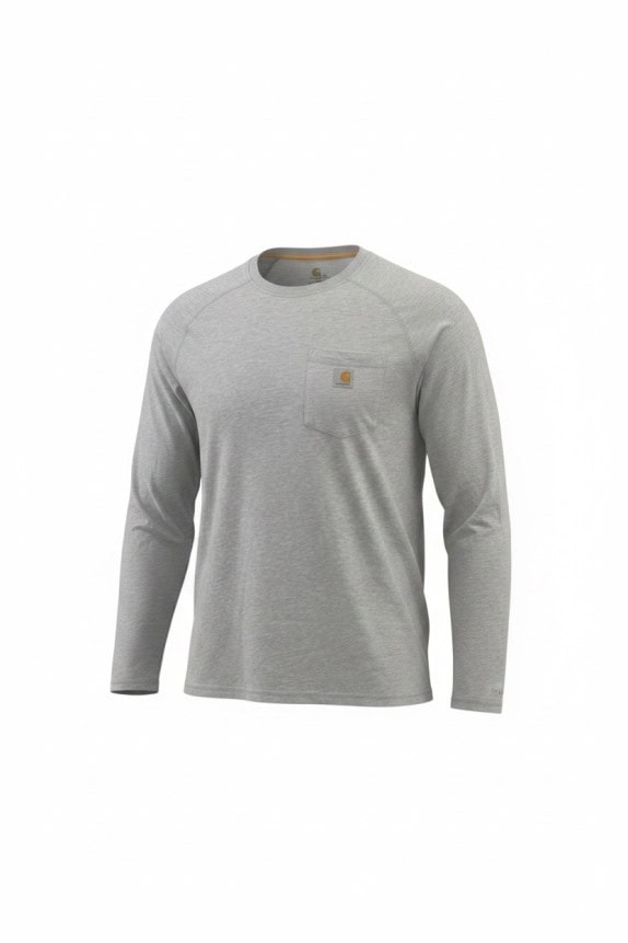 CARHARTT LONG SLEEVE T SHIRT WORKWEAR GREY MENS PRE OWNED XL