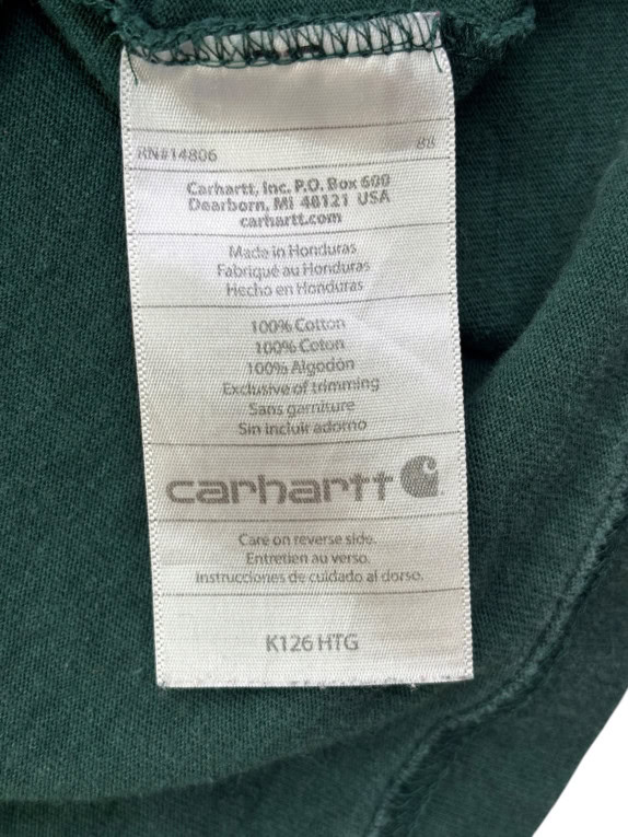 CARHARTT ΜΑΚΡΥΜΑΝΙΚΗ ΜΠΛΟΥΖΑ WORKWEAR ΣΚΟΥΡΟ ΠΡΑΣΙΝΟ ΑΝΤΡΙΚΟ PRE OWNED XL