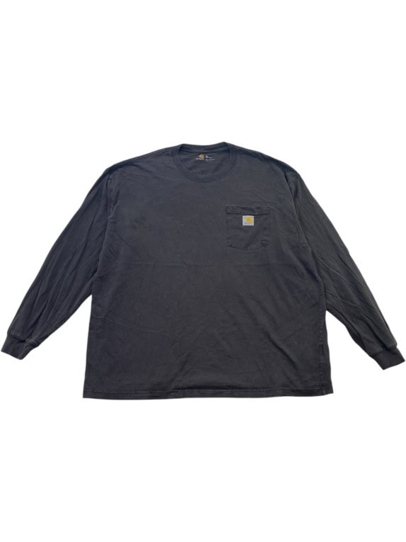 CARHARTT ΜΑΚΡΥΜΑΝΙΚΟ T SHIRT WORKWEAR FADED BLACK ΑΝΤΡΙΚΟ PRE OWNED XL