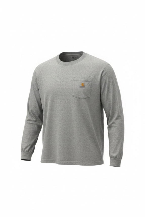 CARHARTT ΜΑΚΡΥΜΑΝΙΚΟ T SHIRT WORKWEAR ΓΚΡΙ ΑΝΤΡΙΚΟ PRE OWNED XXL