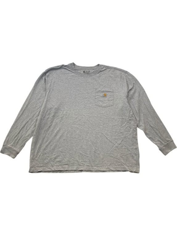 CARHARTT T SHIRT MANICA LUNGA WORKWEAR GRIGIO UOMO PRE OWNED XXL
