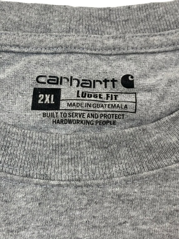 CARHARTT T SHIRT MANICA LUNGA WORKWEAR GRIGIO UOMO PRE OWNED XXL