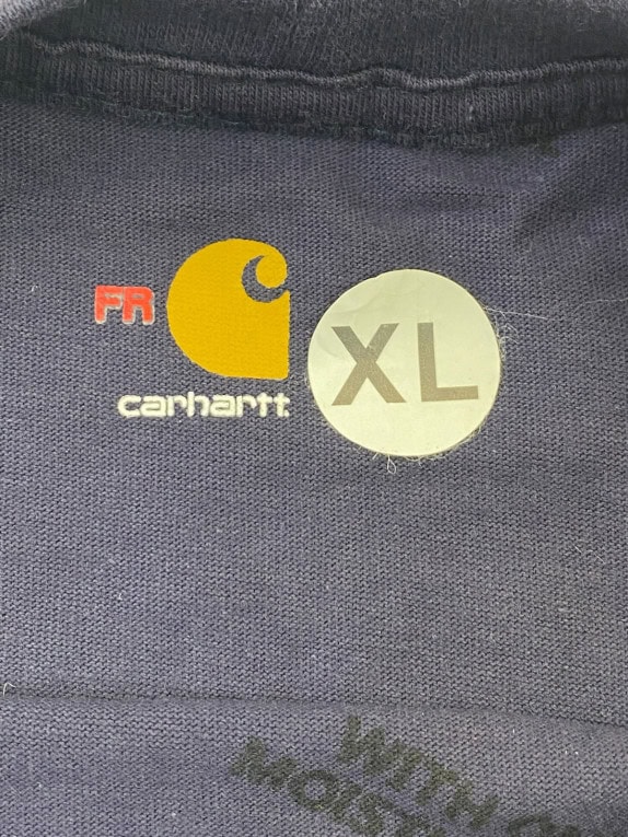 CARHARTT T SHIRT MANICA LUNGA WORKWEAR NAVY UOMO PRE OWNED XL