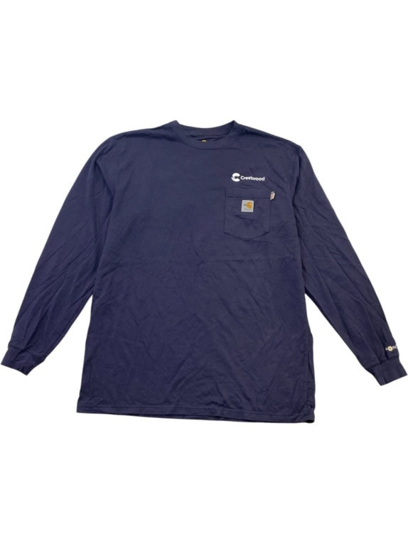 CARHARTT T SHIRT MANICA LUNGA WORKWEAR NAVY UOMO PRE OWNED XL