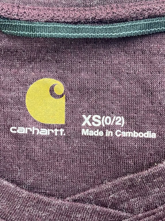 Carhartt Long Sleeve Thermal Top Burgundy XS