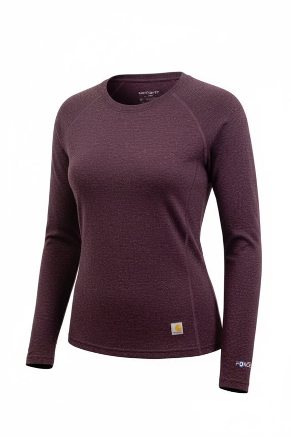 Carhartt Top termico a maniche lunghe bordeaux XS