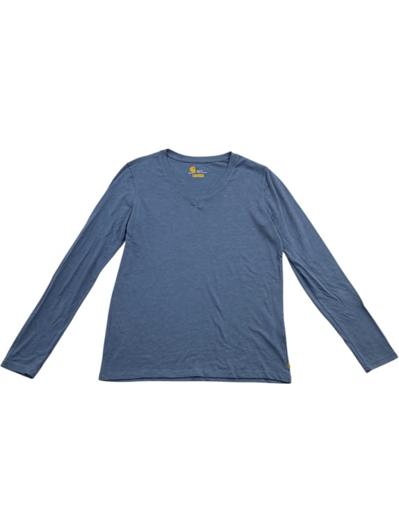Carhartt T-shirt blu a maniche lunghe relaxed fit da uomo M