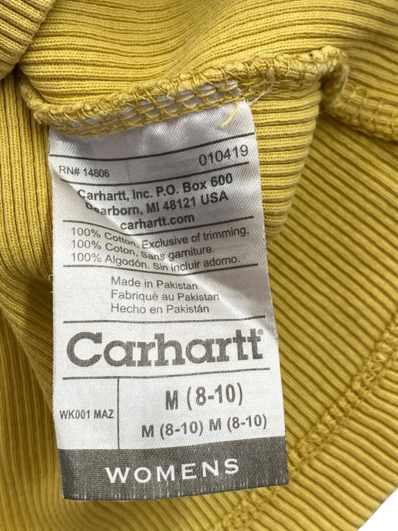 CARHARTT ΜΠΛΟΥΖΑ ΜΑΚΡΥΜΑΝΙΚΗ HENLEY RIBBED ΚΙΤΡΙΝΗ ΓΥΝΑΙΚΕΙΑ M