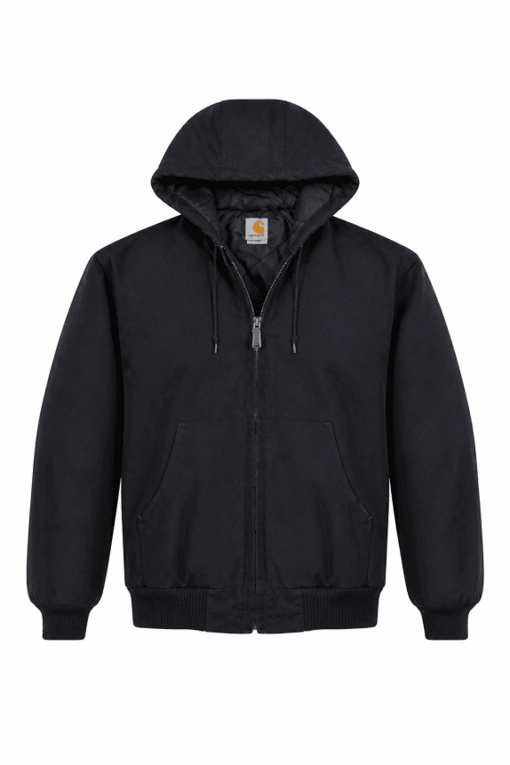 CARHARTT ΜΠΟΥΦΑΝ ΜΕ ΚΟΥΚΟΥΛΑ WORKWEAR ΜΑΥΡΟ ΑΝΤΡΙΚΟ PRE OWNED XL