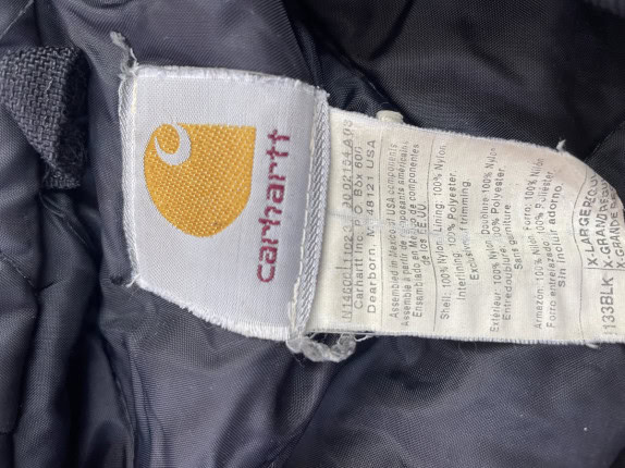 CARHARTT ΜΠΟΥΦΑΝ ΜΕ ΚΟΥΚΟΥΛΑ WORKWEAR ΜΑΥΡΟ ΑΝΤΡΙΚΟ PRE OWNED XL