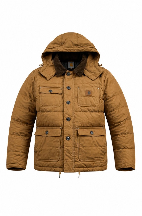 CARHARTT ΜΠΟΥΦΑΝ PUFFER WORKWEAR ΚΑΦΕ ΑΝΤΡΙΚΟ PRE OWNED L