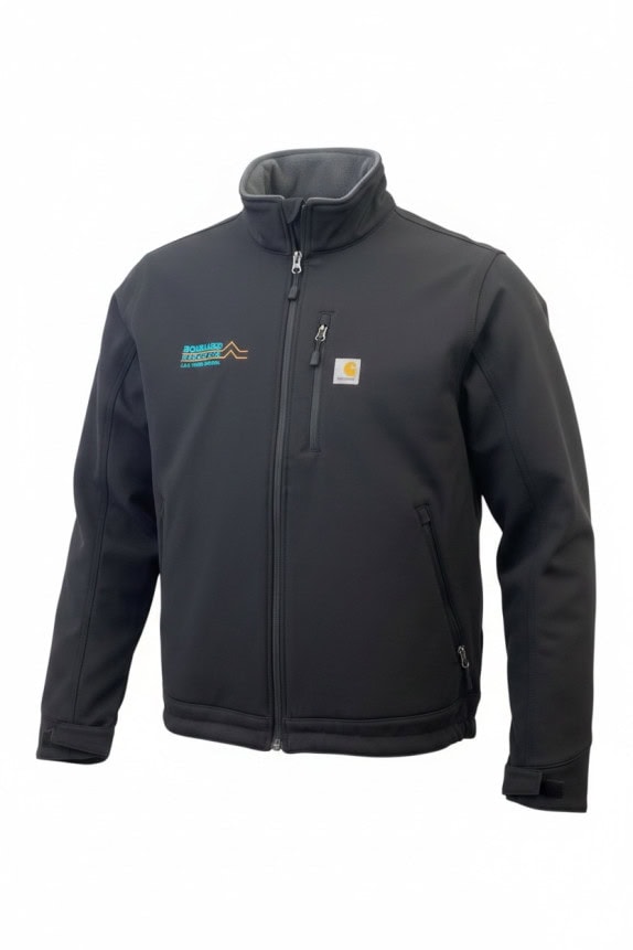CARHARTT ΜΠΟΥΦΑΝ SOFTSHELL ΜΕ ΜΙΝΙΜΑΛ ΛΟΓΟΤΥΠΟ ΜΑΥΡΟ ΑΝΤΡΙΚΟ PRE OWNED L