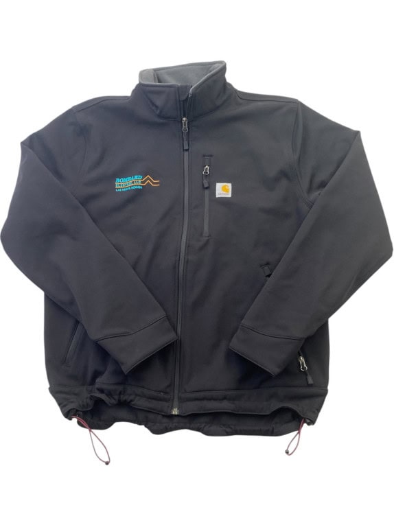 CARHARTT SOFTSHELL JACKET MINIMAL BLACK MEN PRE OWNED L