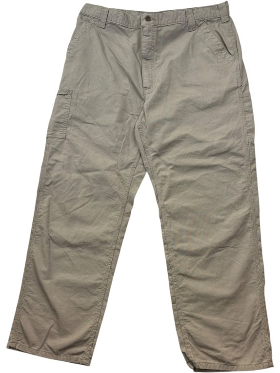 CARHARTT PANTALONI CARGO UTILITY KHAKI UOMO PRE OWNED XXL