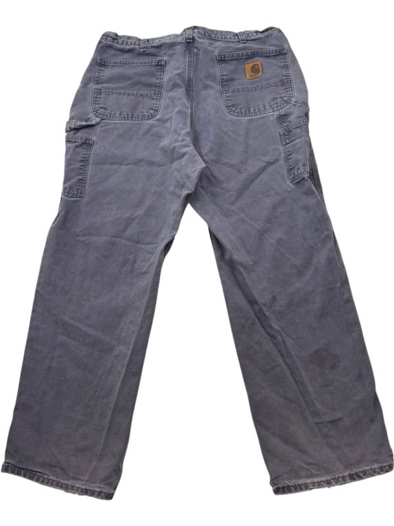 CARHARTT CARGO PANTS WASHED GREY MENS PRE OWNED XL
