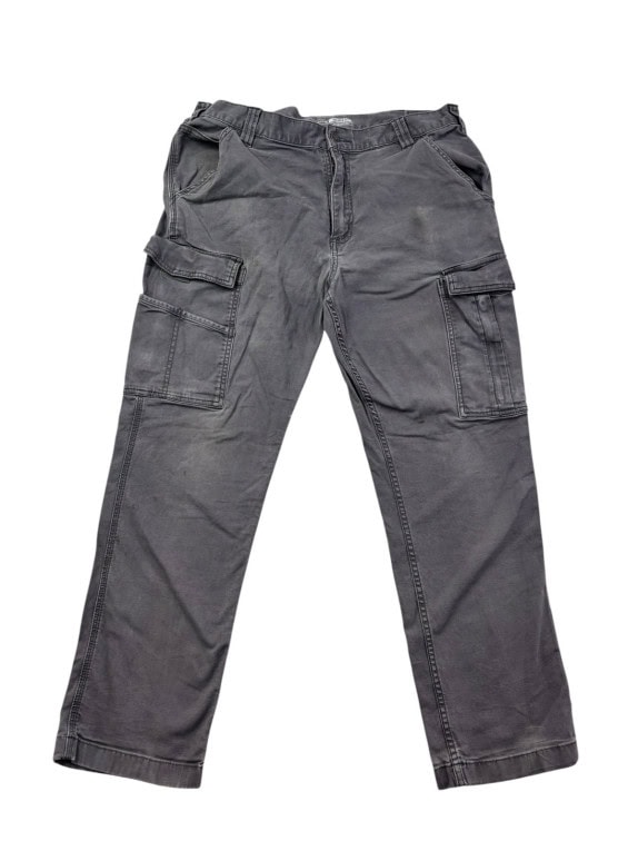 CARHARTT ΠΑΝΤΕΛΟΝΙ CARGO WORKWEAR FADED CHARCOAL ΑΝΤΡΙΚΟ PRE OWNED L