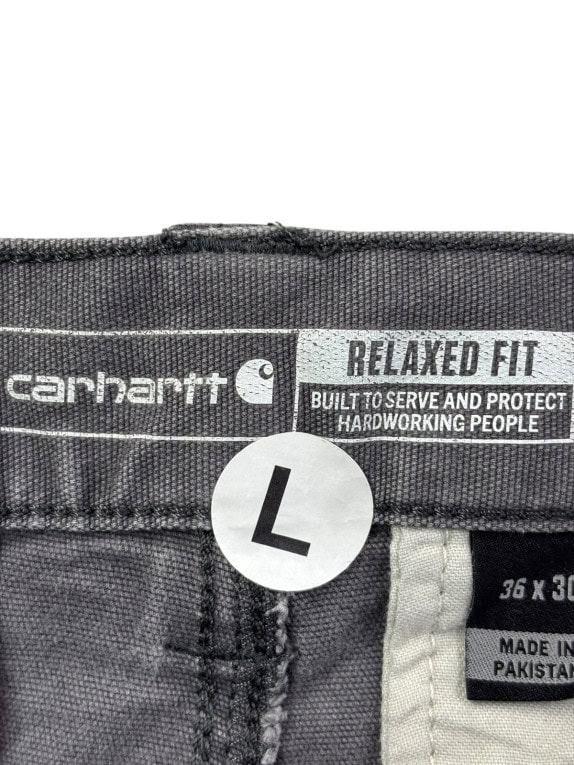 CARHARTT ΠΑΝΤΕΛΟΝΙ CARGO WORKWEAR FADED CHARCOAL ΑΝΤΡΙΚΟ PRE OWNED L