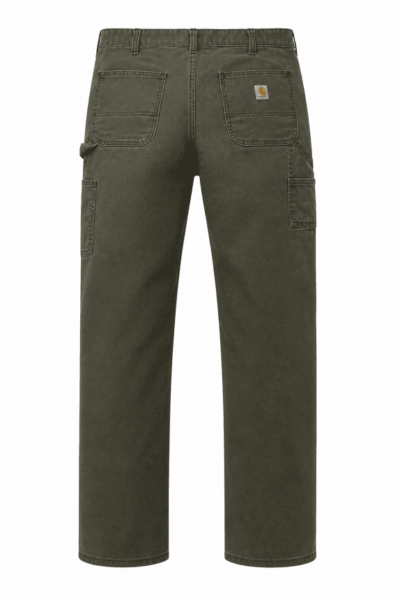 CARHARTT CARGO PANTS WORKWEAR GREY MEN PRE OWNED L
