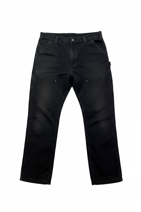 CARHARTT ΠΑΝΤΕΛΟΝΙ CARPENTER WORKWEAR FADED BLACK ΑΝΤΡΙΚΟ PRE OWNED XL