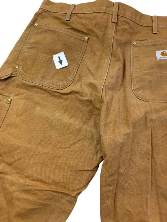 CARHARTT PANTALONI CARPENTER WORKWEAR MARRONE UOMO PRE OWNED XL