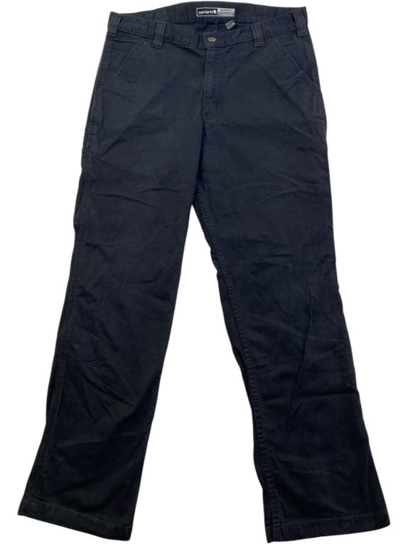 CARHARTT CARPENTER PANTS WORKWEAR BLACK MENS PRE OWNED L
