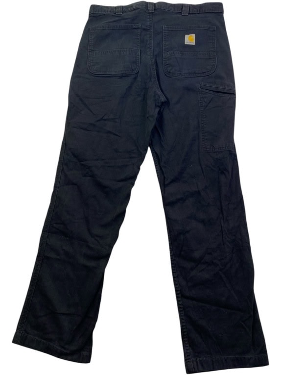 CARHARTT CARPENTER PANTS WORKWEAR BLACK MENS PRE OWNED L