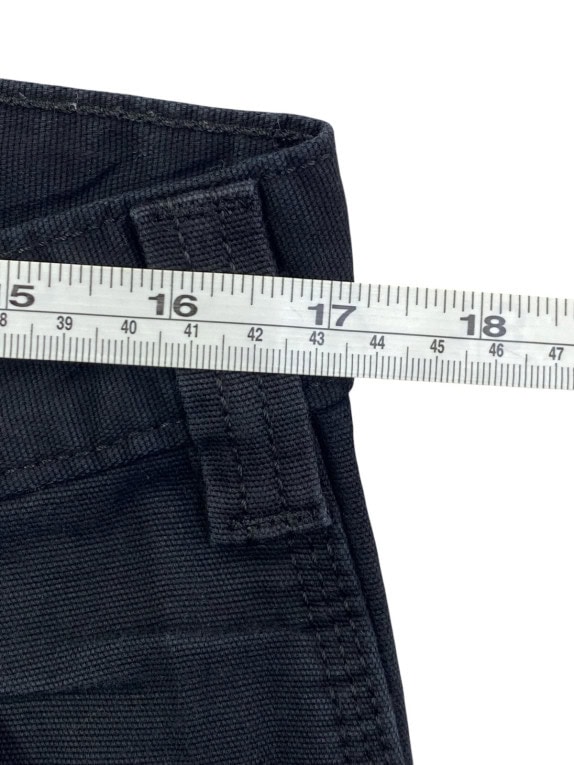 CARHARTT CARPENTER PANTS WORKWEAR BLACK MENS PRE OWNED L