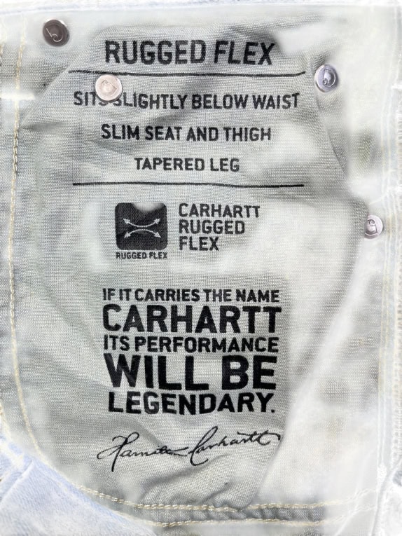 CARHARTT ΠΑΝΤΕΛΟΝΙ JEANS STRAIGHT FIT LOGO ΜΠΛΕ UNISEX S