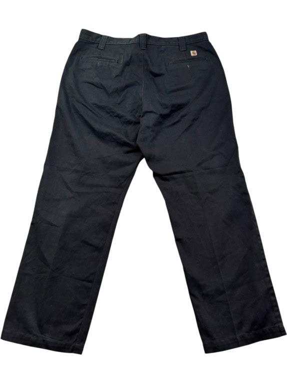 CARHARTT WORK PANTS WORKWEAR BLACK MENS PRE OWNED XL