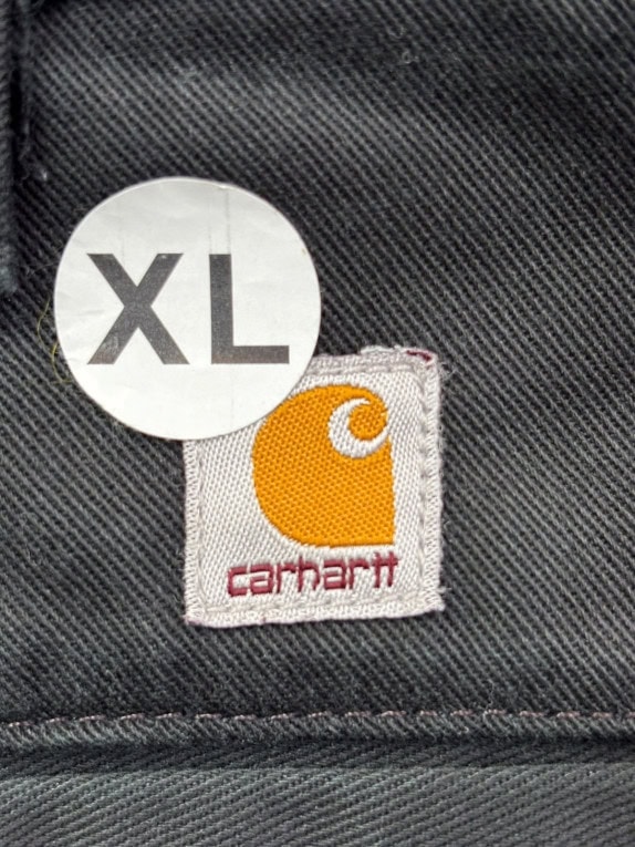 CARHARTT WORK PANTS WORKWEAR BLACK MENS PRE OWNED XL