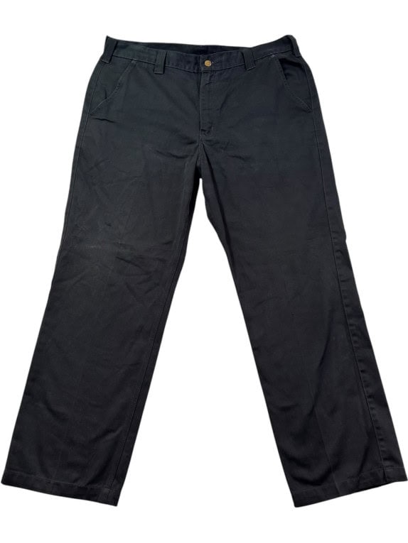 CARHARTT WORK PANTS WORKWEAR BLACK MENS PRE OWNED XL