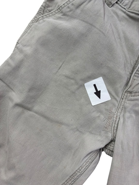 CARHARTT WORKWEAR PANTS STONE GREY MENS PRE OWNED L