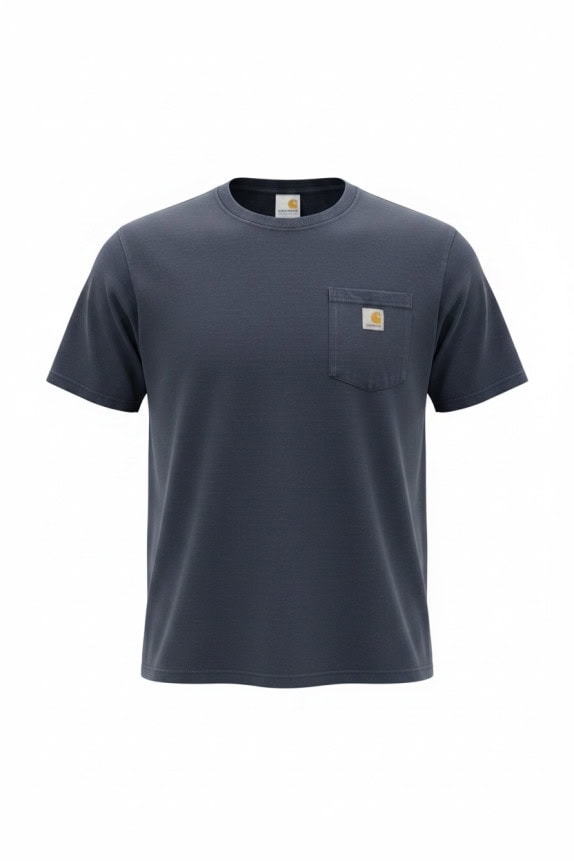 CARHARTT T SHIRT CON TASCA WORKWEAR NAVY UOMO PRE OWNED XXL
