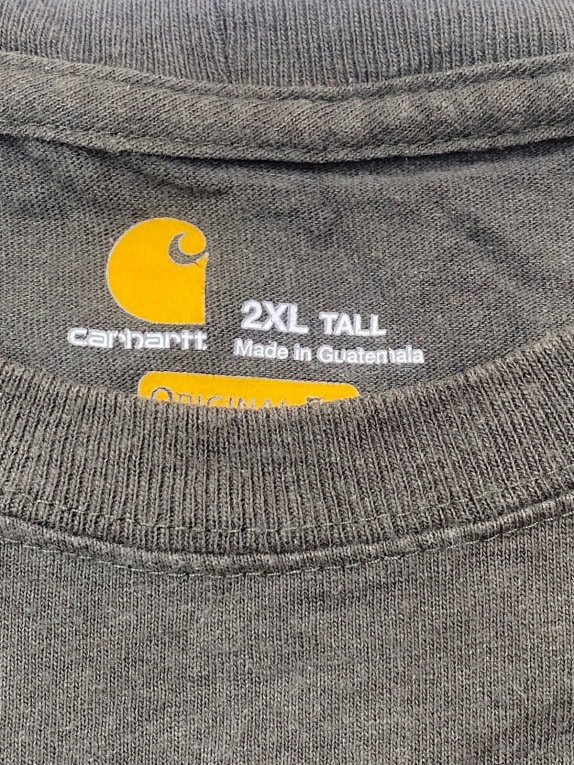 CARHARTT POCKET T SHIRT WORKWEAR OLIVE ΑΝΤΡΙΚΟ PRE OWNED XXL