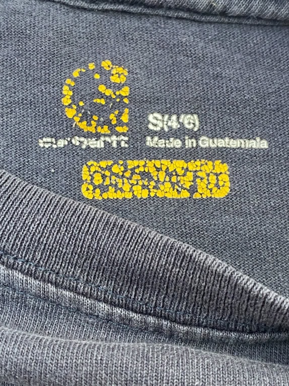 CARHARTT POCKET T SHIRT WORKWEAR ΣΚΟΥΡΟ ΜΠΛΕ ΑΝΤΡΙΚΟ PRE OWNED S