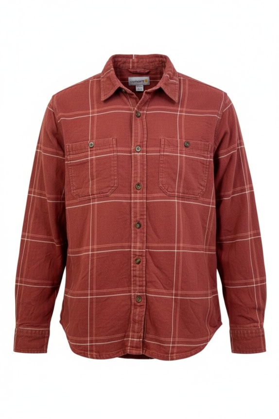 CARHARTT ΠΟΥΚΑΜΙΣΟ ΦΛΑΝΕΛΑ CHECKED ΚΕΡΑΜΙΔΙ UNISEX Medium preowned