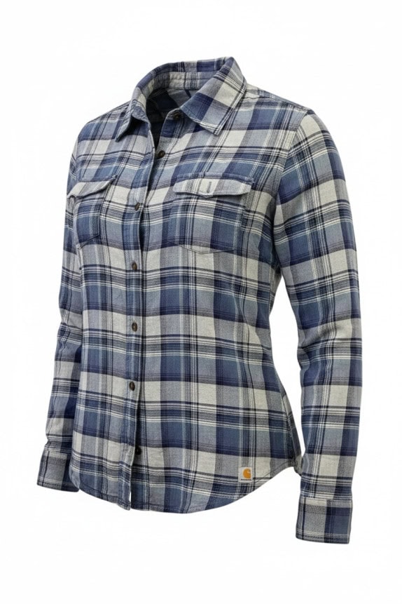 CARHARTT ΠΟΥΚΑΜΙΣΟ ΚΑΡΟ ΠΑΝΑΛΑΦΡΟ ΜΠΛΕ ΓΥΝΑΙΚΕΙΟ PRE OWNED S