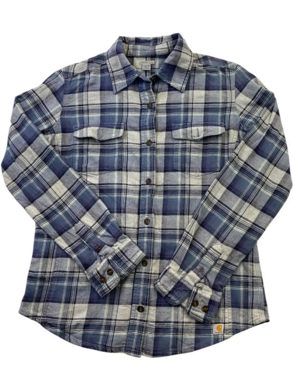 CARHARTT ΠΟΥΚΑΜΙΣΟ ΚΑΡΟ ΠΑΝΑΛΑΦΡΟ ΜΠΛΕ ΓΥΝΑΙΚΕΙΟ PRE OWNED S