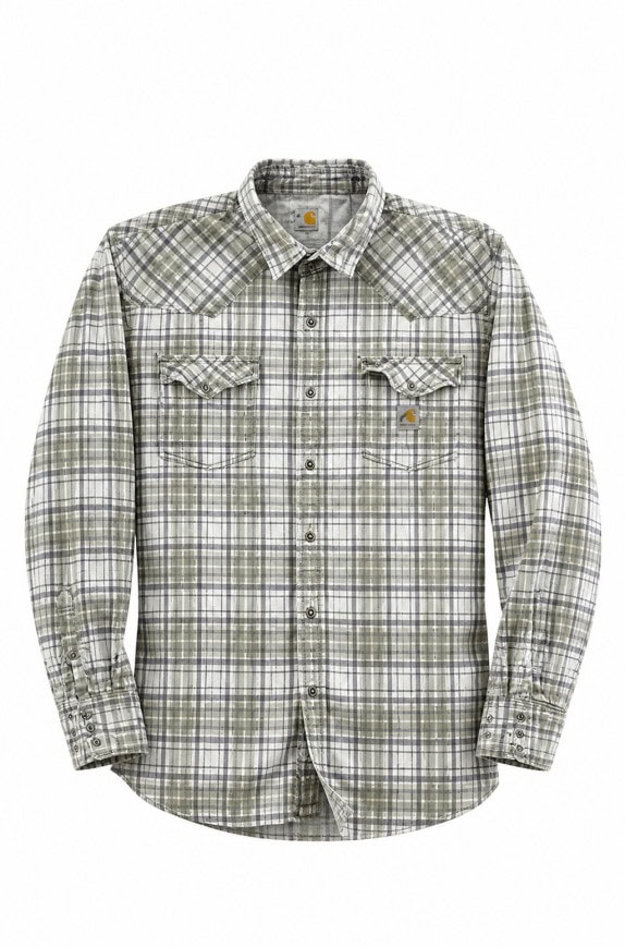 CARHARTT ΠΟΥΚΑΜΙΣΟ ΚΑΡΩ WORKWEAR ΕΚΡΟΥ ΑΝΤΡΙΚΟ PRE OWNED XL