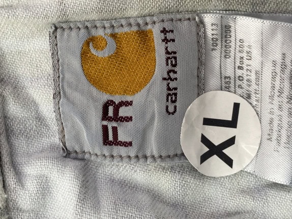CARHARTT SHIRT RACING PLAID OLIVE MENS PRE OWNED XL