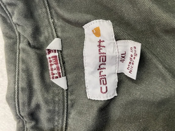 CARHARTT ΠΟΥΚΑΜΙΣΟ OVERSHIRT WORKWEAR ΓΚΡΙ ΑΝΤΡΙΚΟ PRE OWNED 4XL