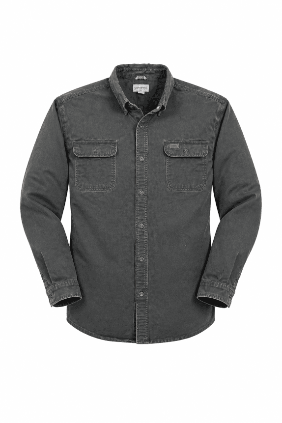 CARHARTT ΠΟΥΚΑΜΙΣΟ OVERSHIRT WORKWEAR ΓΚΡΙ ΑΝΤΡΙΚΟ PRE OWNED 4XL