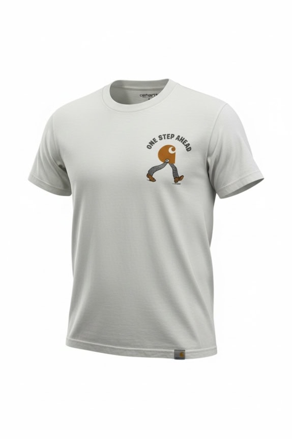 Carhartt T-Shirt casual con logo grafico bianco da uomo Small