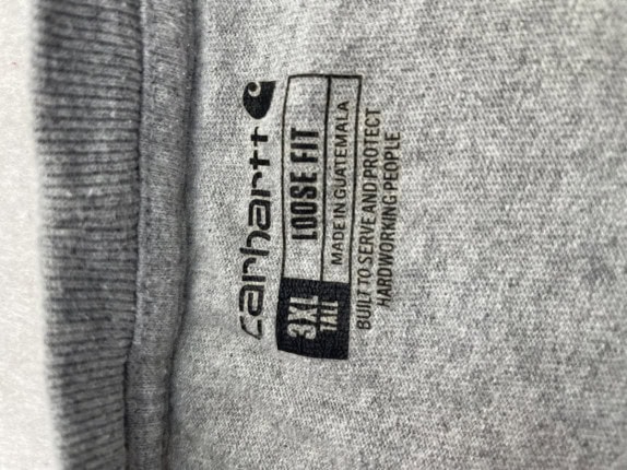 CARHARTT GRAPHIC T SHIRT GREY MEN PRE OWNED 3XL