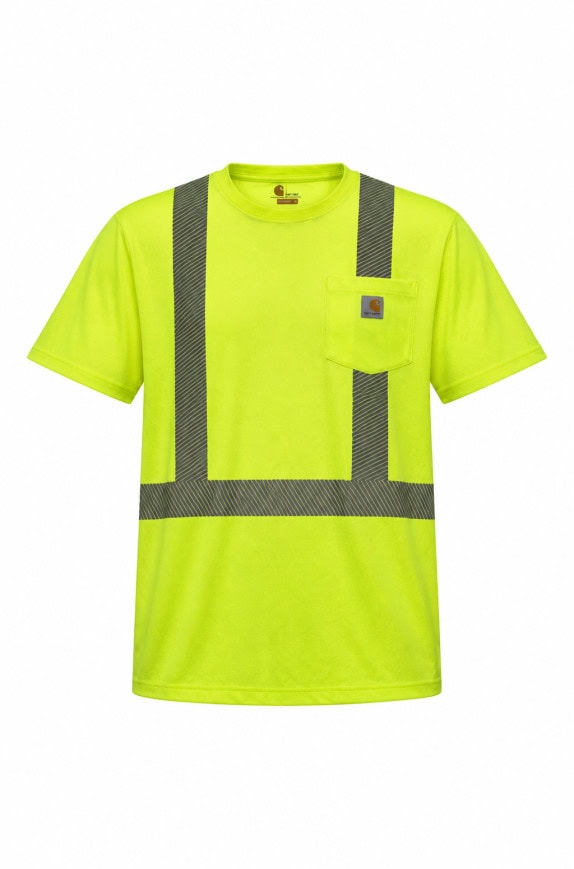 CARHARTT T SHIRT GRAPHIC NEON YELLOW ΑΝΤΡΙΚΟ PRE OWNED XL