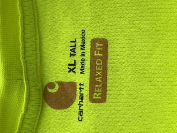 CARHARTT T SHIRT GRAPHIC GIALLO NEON UOMO PRE OWNED XL