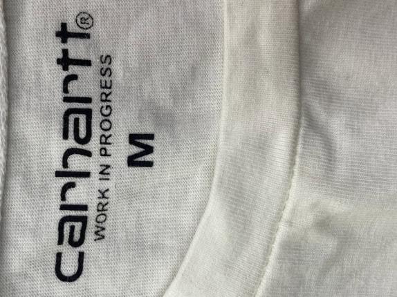 CARHARTT T SHIRT GRAPHIC OFF WHITE MEN PRE OWNED M