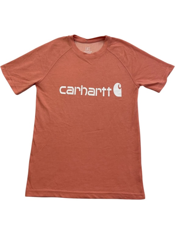 Carhartt T-Shirt Logo Print Πορτοκαλί Unisex S