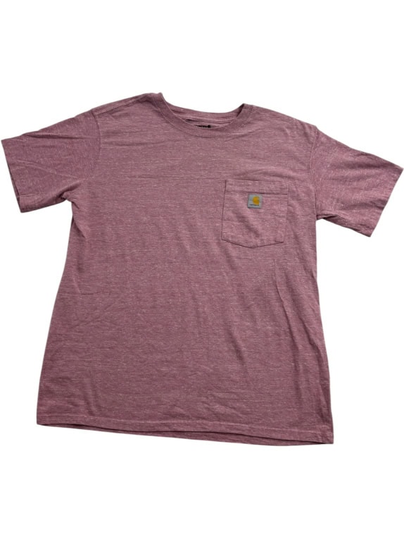 CARHARTT T-SHIRT VESTIBILITÀ AMPIA CON TASCHINO M VIOLA MELANGE UNISEX M
