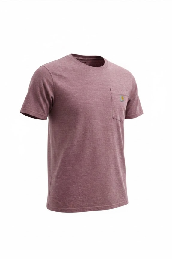 CARHARTT T-SHIRT VESTIBILITÀ AMPIA CON TASCHINO M VIOLA MELANGE UNISEX M